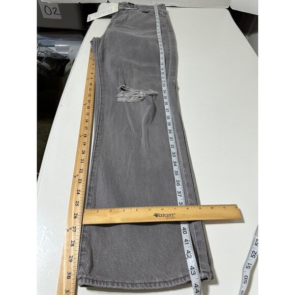 S.O.N.G 90's Boyfriend distressed Jean stovepipe straight button fly size 13/31 - Picture 7 of 8